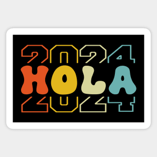 Hola 2024 Happy New Year Sticker